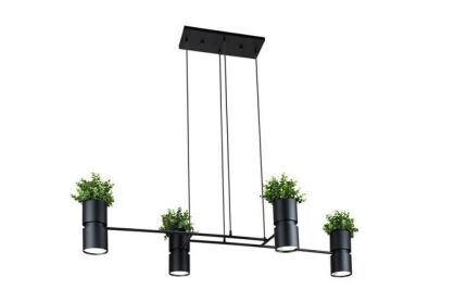 Lampa wisząca KUKKIA TH.004CZ THORO doniczka czarna 