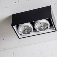 Oprawa natynkowa Solid 163.2 NT QR111 Labra  3.0652 prostokątna techniczna podwójna różne kolory QR111