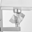 Kinkiet MONTERO W1 LUMINA DECO LDW 1249-1 (CHR+WT) Klasyczny elegancki - 2