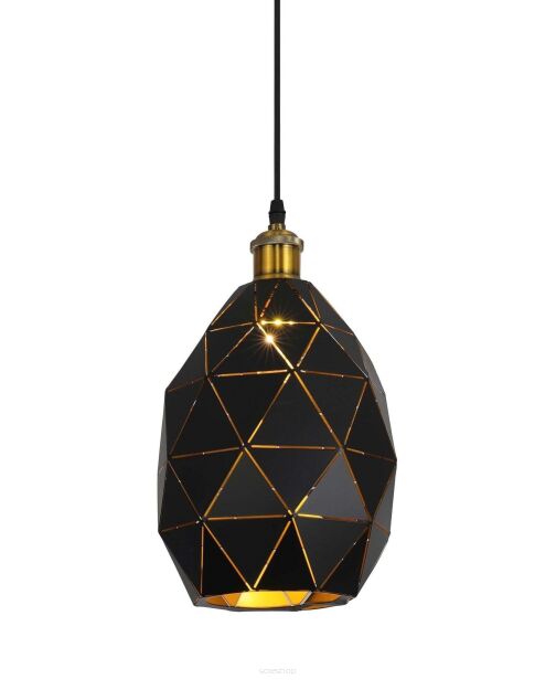 Lampa wisząca PESTICO LDP 8038-220 (BK+MD) Lumina Deco czarno- mosiężna