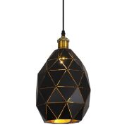 Lampa wisząca PESTICO LDP 8038-220 (BK+MD) Lumina Deco czarno- mosiężna