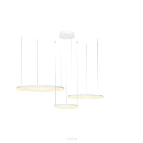 Lampa wisząca HALO PENDANT 80+60+40 CCT BK + REMOTE CONTROL biała AZ4971