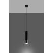 Lampa wisząca LOOPEZ SL.0940 Sollux tuba czarna/ chrom - 3