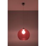 Lampa Wisząca BALL Czerwony SL.0253 SOLLUX LIGHTING średnica 30 cm - 2