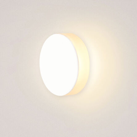 LAMPA SCHODOWA ELKIM LESEL 009A XL Osłona ze szkła akrylowego LED IP44/20 3000K / 4000K śr. 7,5 cm Biała