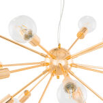 Lampa wisząca Theo Italux AD20000-18 Ma kształt rozgwiazdy 18 źródeł światła wykonano ją w stylu nowoczesnym z metalu o złotym wykończeniu - 3