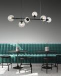 NOWOCZESNA LAMPA WISZĄCA CZARNA CEREDO LDP 6034-6 (BK) Lumina Deco - 2