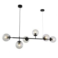 NOWOCZESNA LAMPA WISZĄCA CZARNA CEREDO LDP 6034-6 (BK) Lumina Deco
