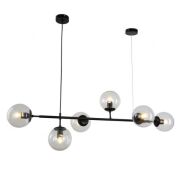 NOWOCZESNA LAMPA WISZĄCA CZARNA CEREDO LDP 6034-6 (BK) Lumina Deco