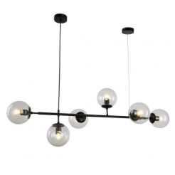 NOWOCZESNA LAMPA WISZĄCA CZARNA CEREDO LDP 6034-6 (BK) Lumina Deco