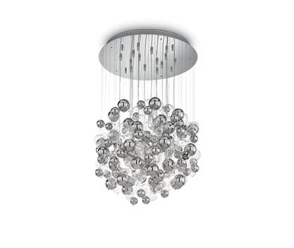 Lampa wisząca Bollicine SP14 093024 NOWOCZESNY IP20  METAL / SZKŁO oprawa w stylu nowoczesnym Ideal Lux LAMPA WEWNĘTRZNA  
