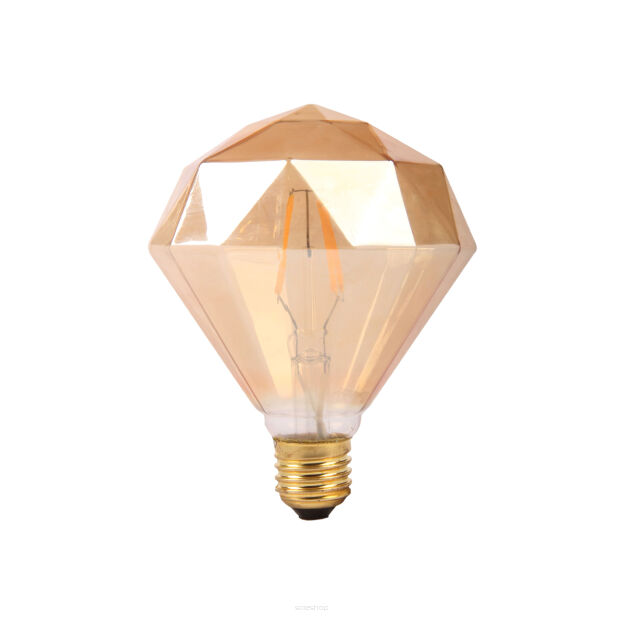 Industrialna dekoracyjna żarówka VINTAGE AMBER EKZA3560 MILAGRO E27 ST64 LED 4W 280lm barwa biała ciepła 2700K kształt diamentu