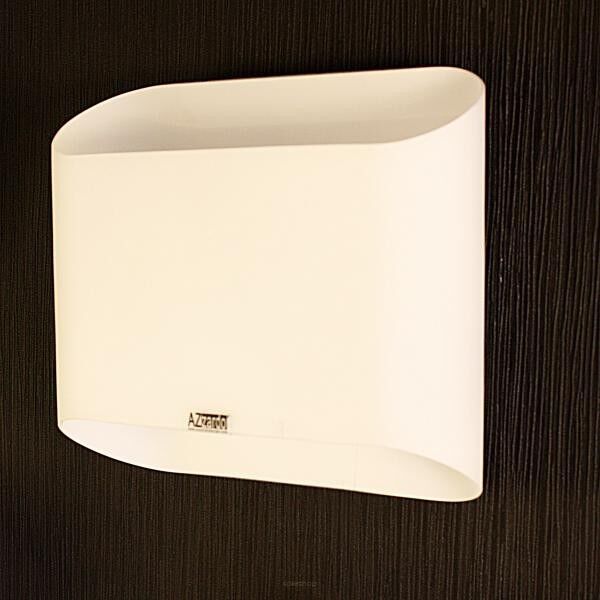 Kinkiet Pancake White AZzardo MB329-2 WH AZ0114 biała wykonana jest z metalu i szkła idealna do nowoczesnych pomieszczeń