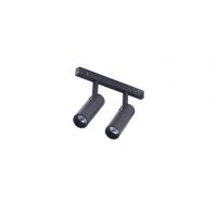 Reflektor NIKO 2 TRACK MAGNETIC 2X7W DO SZYNY MAGNETYCZNEJ AZZARDO CZARNY