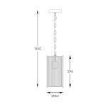 2200131P-1 MARMO LAMPA WISZĄCA CHROME ZUMALINE - 3
