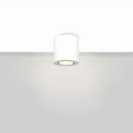 LAMPA SUFITOWA RUND 007 CZARNA / BIAŁA TUBA O WYSOKOŚCI 8,5 CM TECHNICZNA GU10  - 2