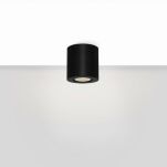 LAMPA SUFITOWA RUND 007 CZARNA / BIAŁA TUBA O WYSOKOŚCI 8,5 CM TECHNICZNA GU10  - 3