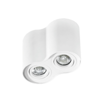 LAMPA NATYNKOWA   Bross 2 biały AZzardo AZ0859 techniczna biała podwójna 