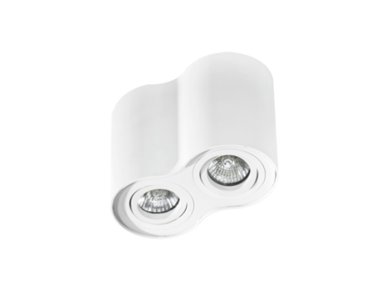 LAMPA NATYNKOWA   Bross 2 biały AZzardo AZ0859 techniczna biała podwójna 
