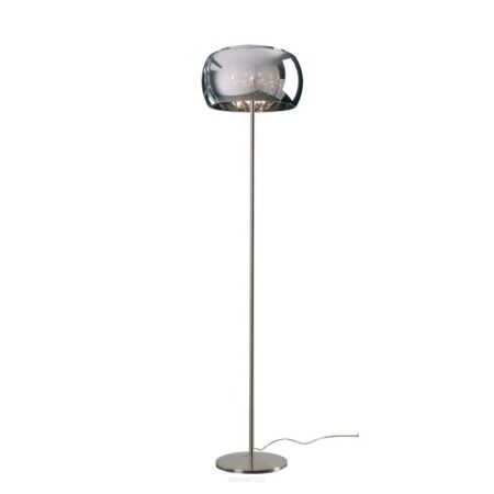 LAMPA PODŁOGOWA ZUMA LINE CRYSTAL F0076-04A KRYSZTAŁKI NOWOCZESNA NASTROJOWA SZKLANY KLOSZ 