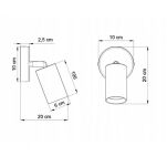 KINKIET BERG LAMPA ŚCIENNA NATURALNE DREWNO+CHROM RUCHOMA NÓŻKA TUBA NOWOCZESNA SL.0701 SOLLUX - 4