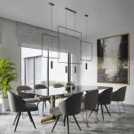 Lampa wisząca RANA TH.019CZ THORO czarna metal 2x GU10 - 2