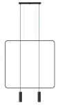 Lampa wisząca RANA TH.019CZ THORO czarna metal 2x GU10 - 4