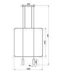 Lampa wisząca RANA TH.019CZ THORO czarna metal 2x GU10 - 5