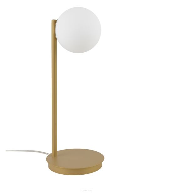 Lampa stołowa SIGMA LIGHTING GAMA ZŁOTA NOWOCZESNA KLOSZ KULA 50274