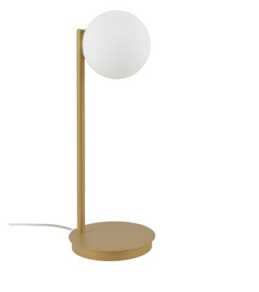 Lampa stołowa SIGMA LIGHTING GAMA ZŁOTA NOWOCZESNA KLOSZ KULA 50274