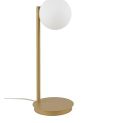 Lampa stołowa SIGMA LIGHTING GAMA ZŁOTA NOWOCZESNA KLOSZ KULA 50274