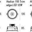Oprawa wpuszczana Hedion 115 Trim edge.LED 25W 4.2659 Labra  - 3