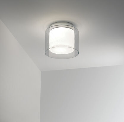 Lampa sufitowa  Astro AREZZO 0963 19,3 cm łazienkowy E27 przezroczyste i mleczne szkło polerowany chrom 1049003