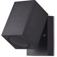 Czarny kinkiet zewnętrzny PEDER AZ4514 Azzardo ruchoma GU10