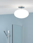 Lampa sufitowa plafon ZEPPO 0830 astro białe mleczne szkło kula na stopce IP44 1176001 - 2
