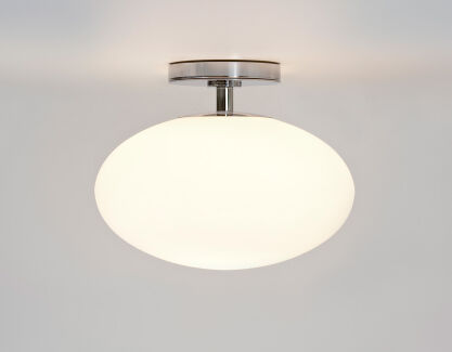 Lampa sufitowa plafon ZEPPO 0830 astro białe mleczne szkło kula na stopce IP44 1176001