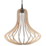 NIETYPOWA LAMPA  WISZĄCA ELZA NATURALNE DREWNO AŻUROWY KLOSZ NOWOCZESNA SL.0641 SOLLUX - 4