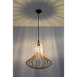NIETYPOWA LAMPA  WISZĄCA ELZA NATURALNE DREWNO AŻUROWY KLOSZ NOWOCZESNA SL.0641 SOLLUX - 3