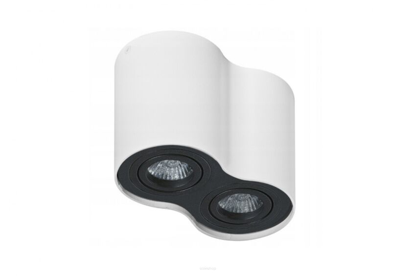 LAMPA NATYNKOWA  Bross 2 AZzardo AZ1753 biało czarna techniczna podwójna okular
