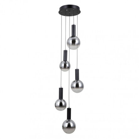 Lampa wisząca Strela PND-34378-5S-BK Italux