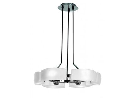 Lampa wisząca Fiona 6 AZzardo MD1029-6  AZ0123 nowoczesna lampa wykonana wykonana jest z metalu i szkła designerski styl