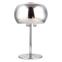 Lampa stołowa biurkowa  MAX-LIGHT Moonlight mała T0076-03D Chromowany klosz kryształki elegancki