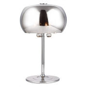 Lampa stołowa biurkowa  MAX-LIGHT Moonlight mała T0076-03D Chromowany klosz kryształki elegancki