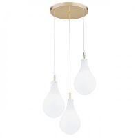 Lampa wisząca OAKLAND 6104 Argon białe szklane klosze 3xG9
