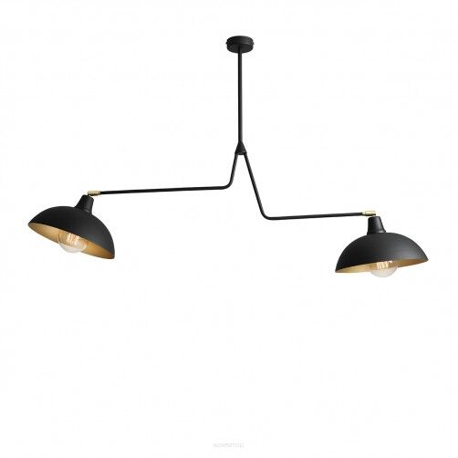 Lampa sufitowa ESPACE czarna ze złotym wariantem ALDEX 1036H1  