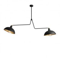 Lampa sufitowa ESPACE czarna ze złotym wariantem ALDEX 1036H1  