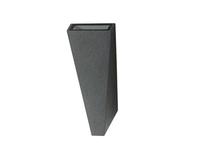 Lampa ścienna/kinkiet ZITA XL AZ2200 IP54 ciemno/szara LED 6W geometryczny kształt