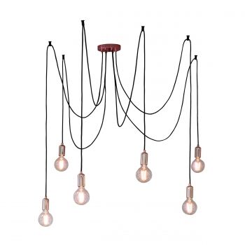 Lampa wisząca STUDIO miedź 6lt ENDON LIGHTING 76580  