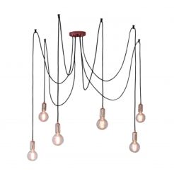 Lampa wisząca STUDIO miedź 6lt ENDON LIGHTING 76580  