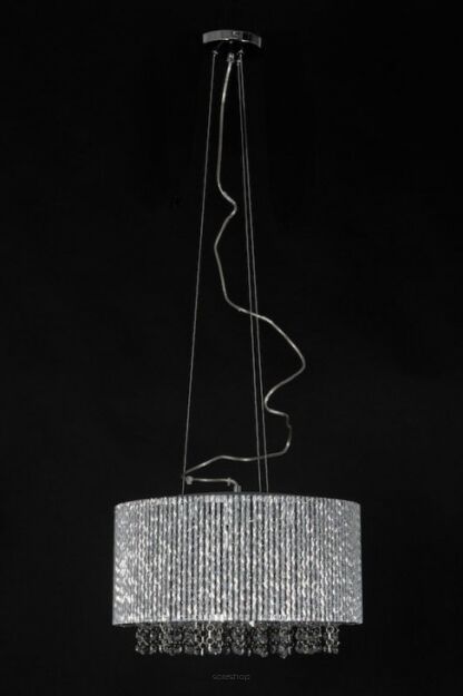 Lampa wisząca Anabella P0207-07D-F4QL Italux  chrom styl pałacowy elegancki okrągły